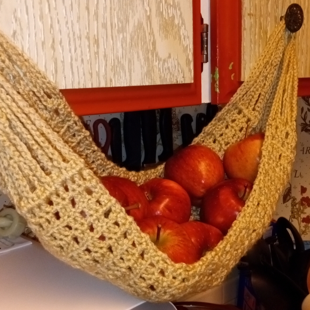 Crochet Fruit 🍑 Hanging Hammock